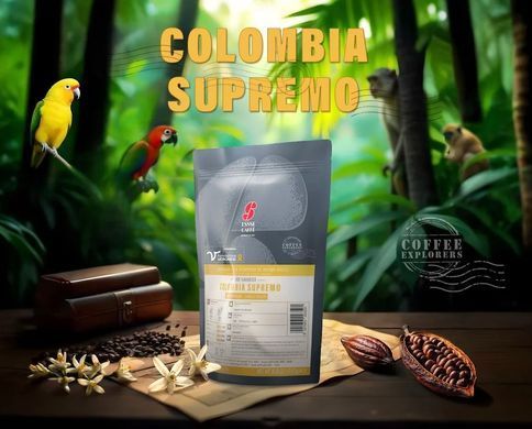 Смажена кава в зернах  - Colombia Supremo 250 гр